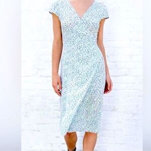 Floral V-Neck Midi Dress